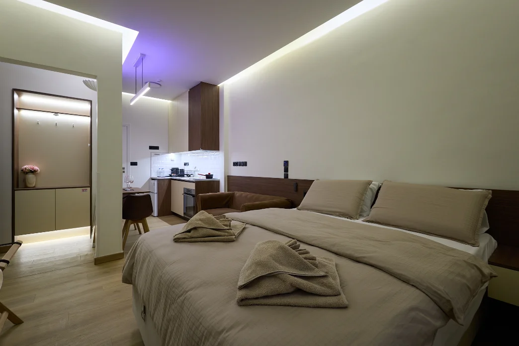 Studio living space at Estiano Voúlis